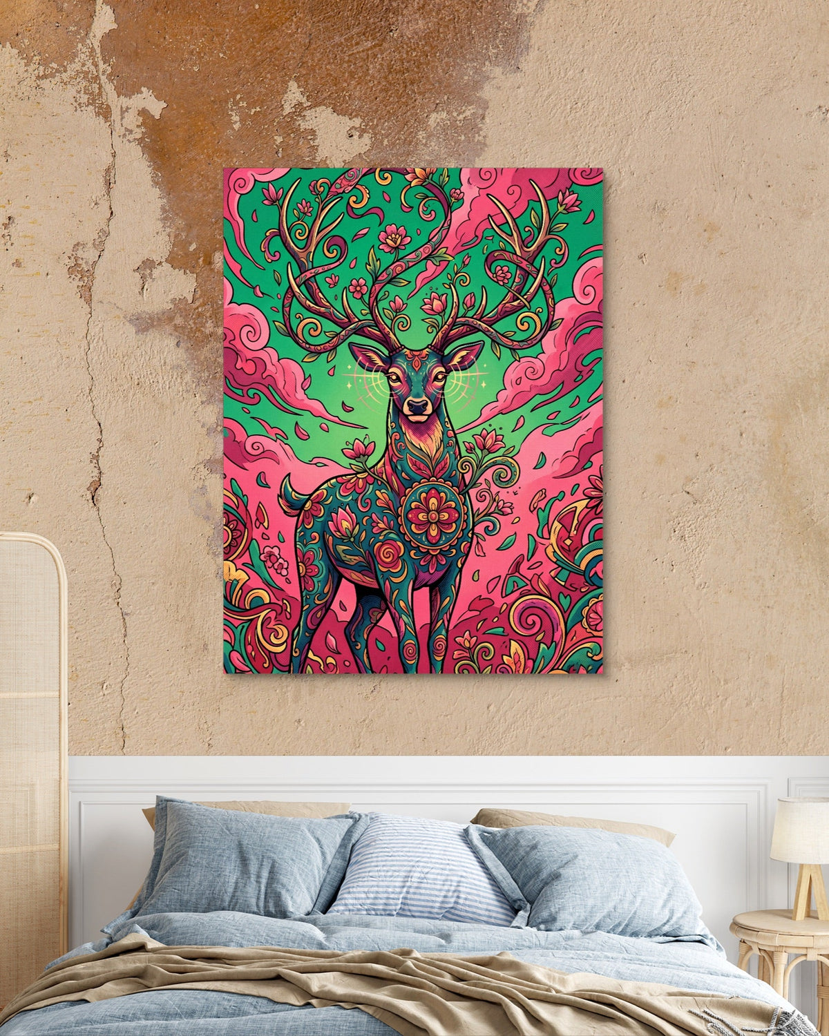Deer Bloom - Luxury Wall Art