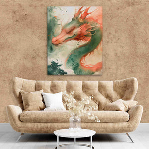 Deer Dragon - Luxury Wall Art