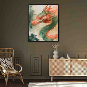 Deer Dragon - Luxury Wall Art