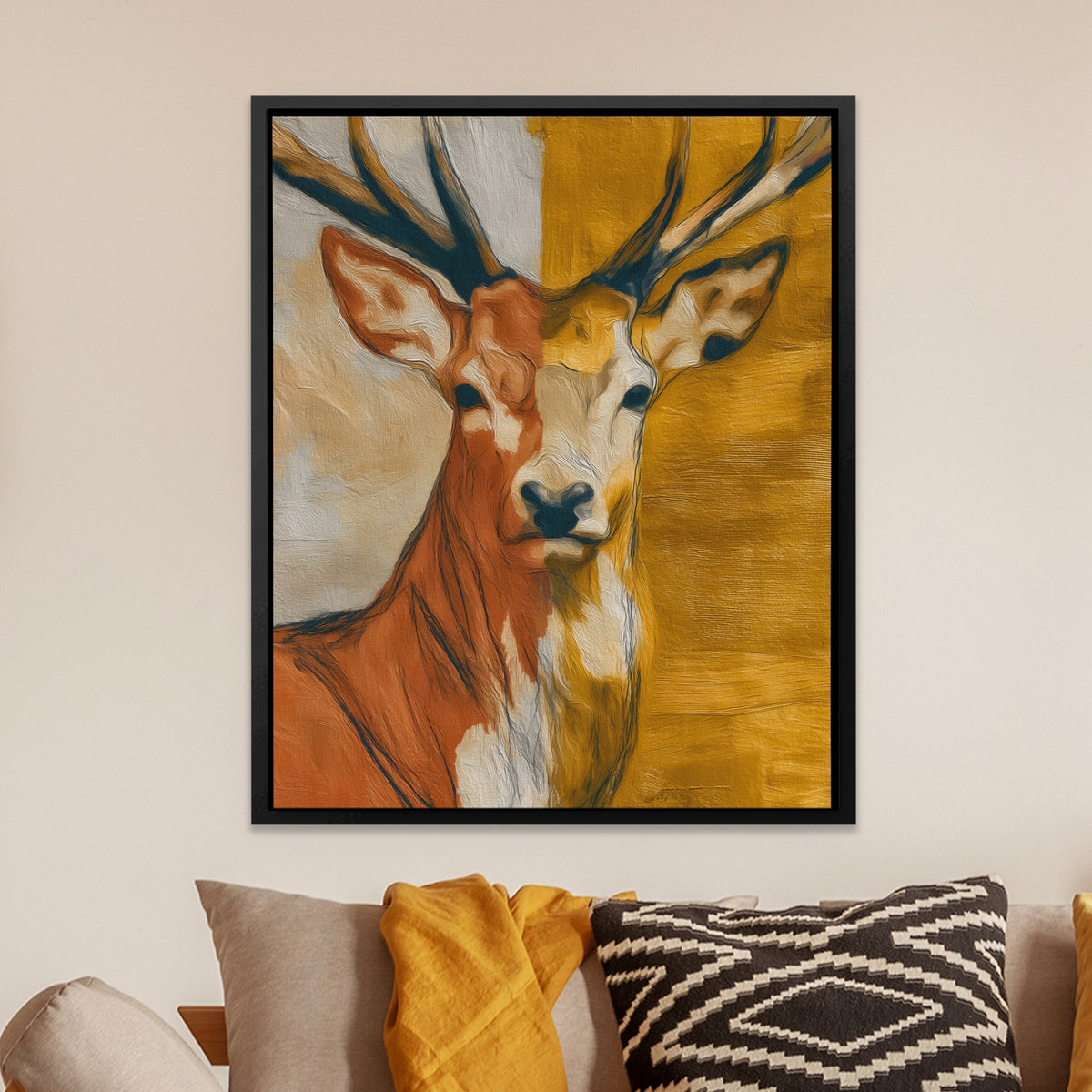 Deer Golden Profile — Deer Golden Profile Orange Room Zoom 237