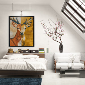 Deer Golden Profile — Deer Golden Profile Lighted Room 157