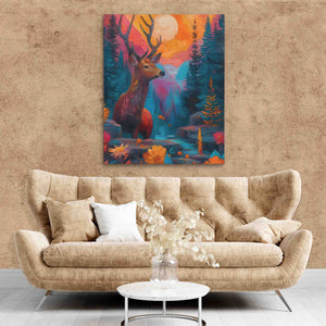 Deer Oasis - Luxury Wall Art