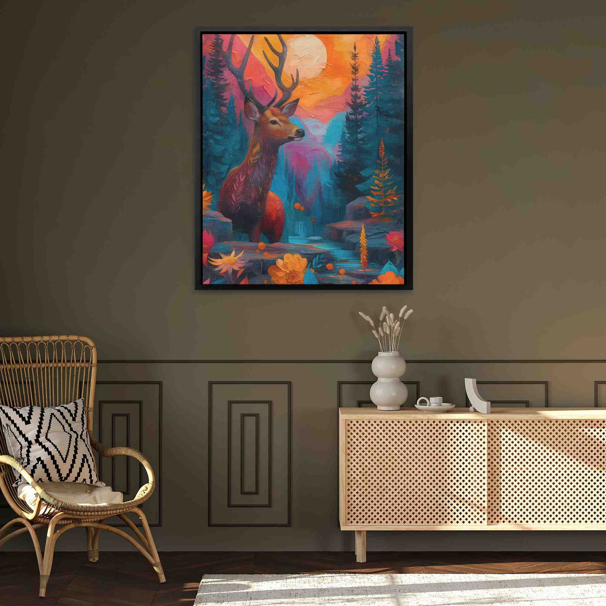 Deer Oasis - Luxury Wall Art