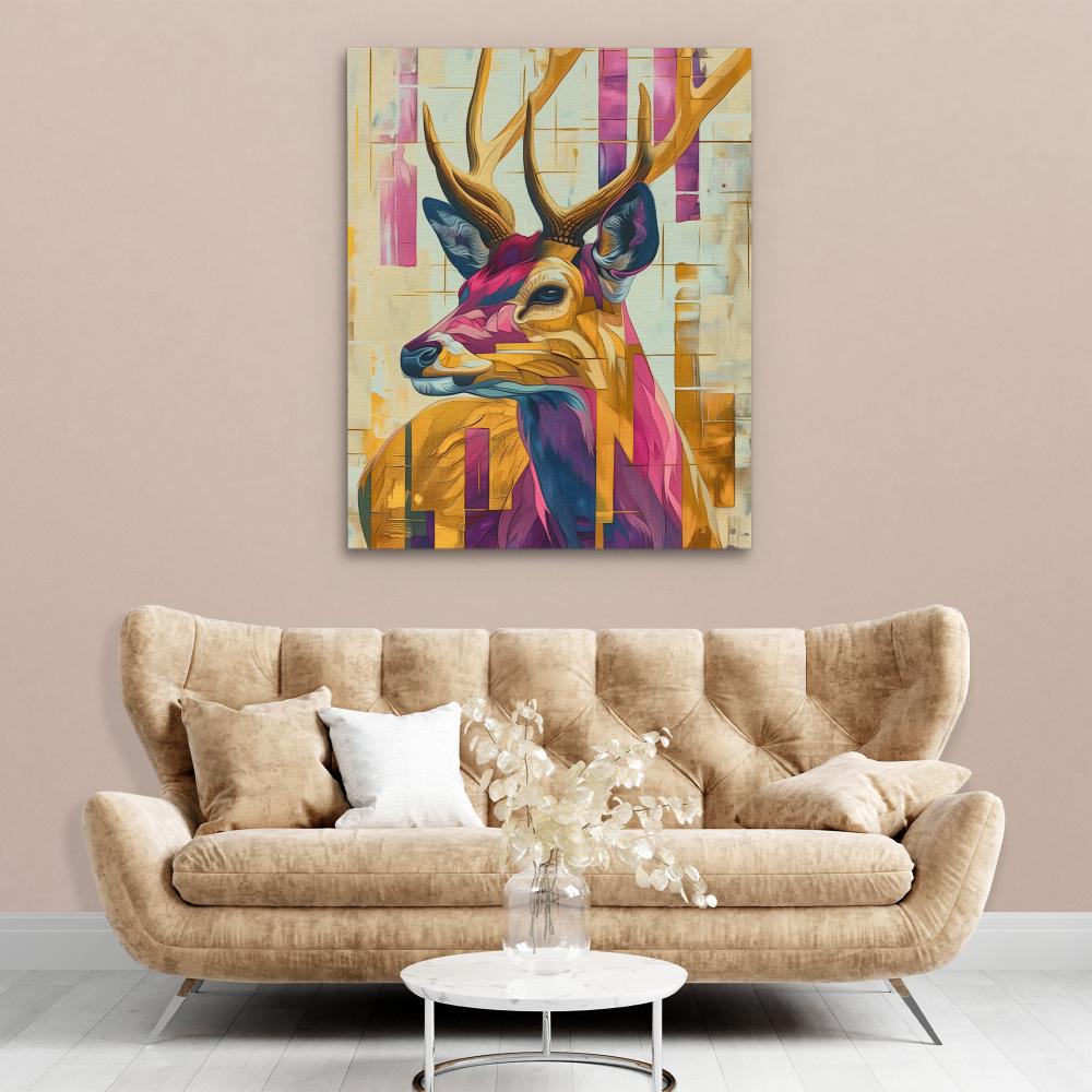 Deer of Light - Luxury Wall Art