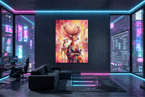 Deer's Styling Session — deer's styling session modern living room interior 1port flush print
