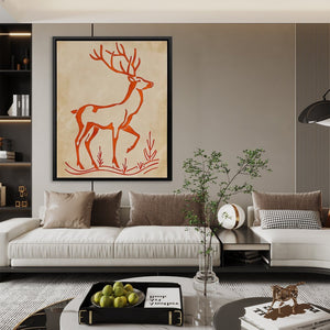 Deer Silhouette - Luxury Wall Art