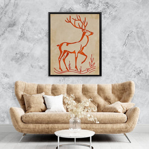 Deer Silhouette - Luxury Wall Art