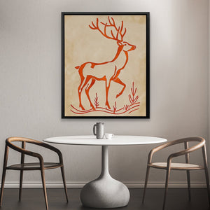 Deer Silhouette - Luxury Wall Art