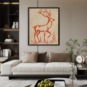 Deer Silhouette - Luxury Wall Art