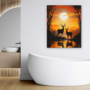 Deer's Refuge - Luxury Wall Art