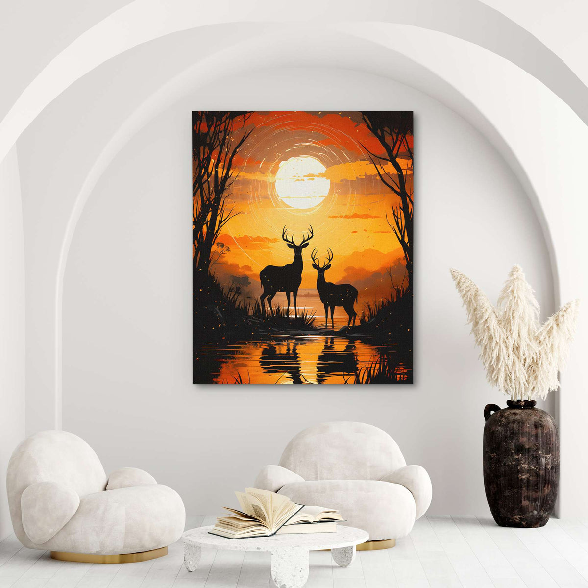 Deer&#39;s Refuge - Luxury Wall Art