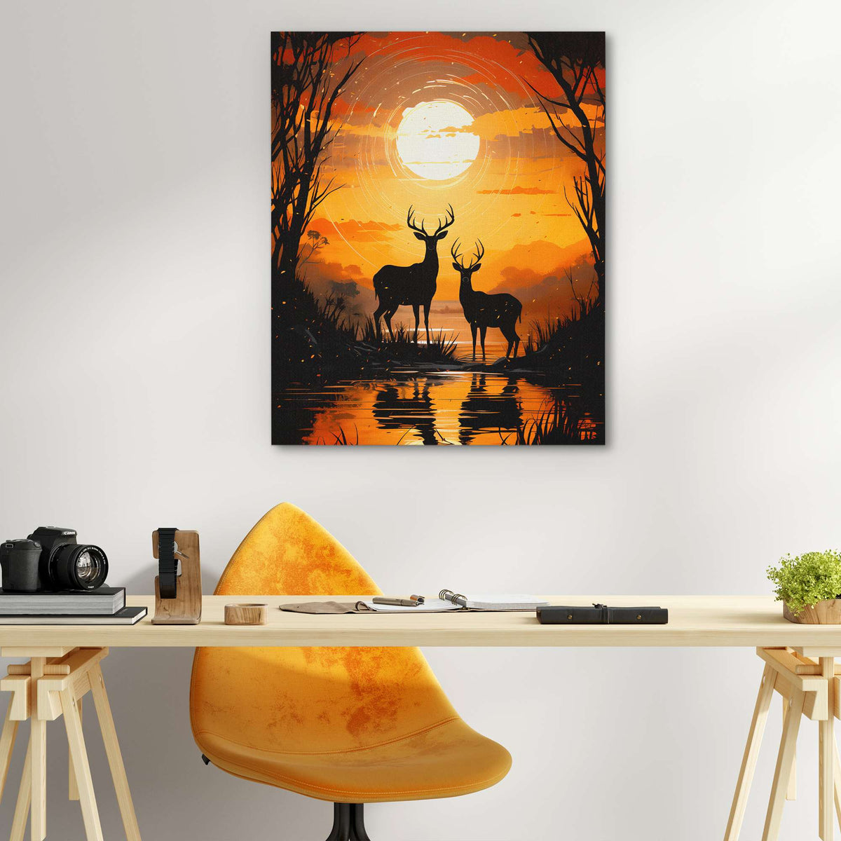 Deer&#39;s Refuge - Luxury Wall Art