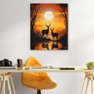 Deer's Refuge - Luxury Wall Art