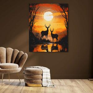 Deer's Refuge - Luxury Wall Art