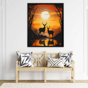 Deer's Refuge - Luxury Wall Art