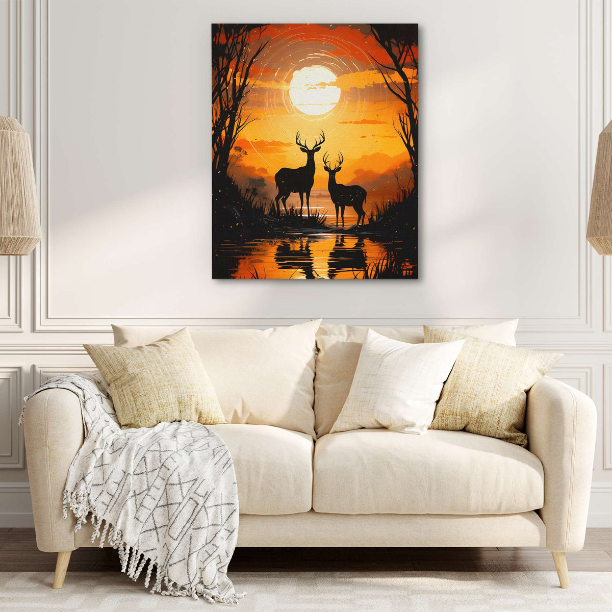 Deer&#39;s Refuge - Luxury Wall Art