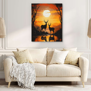 Deer's Refuge - Luxury Wall Art