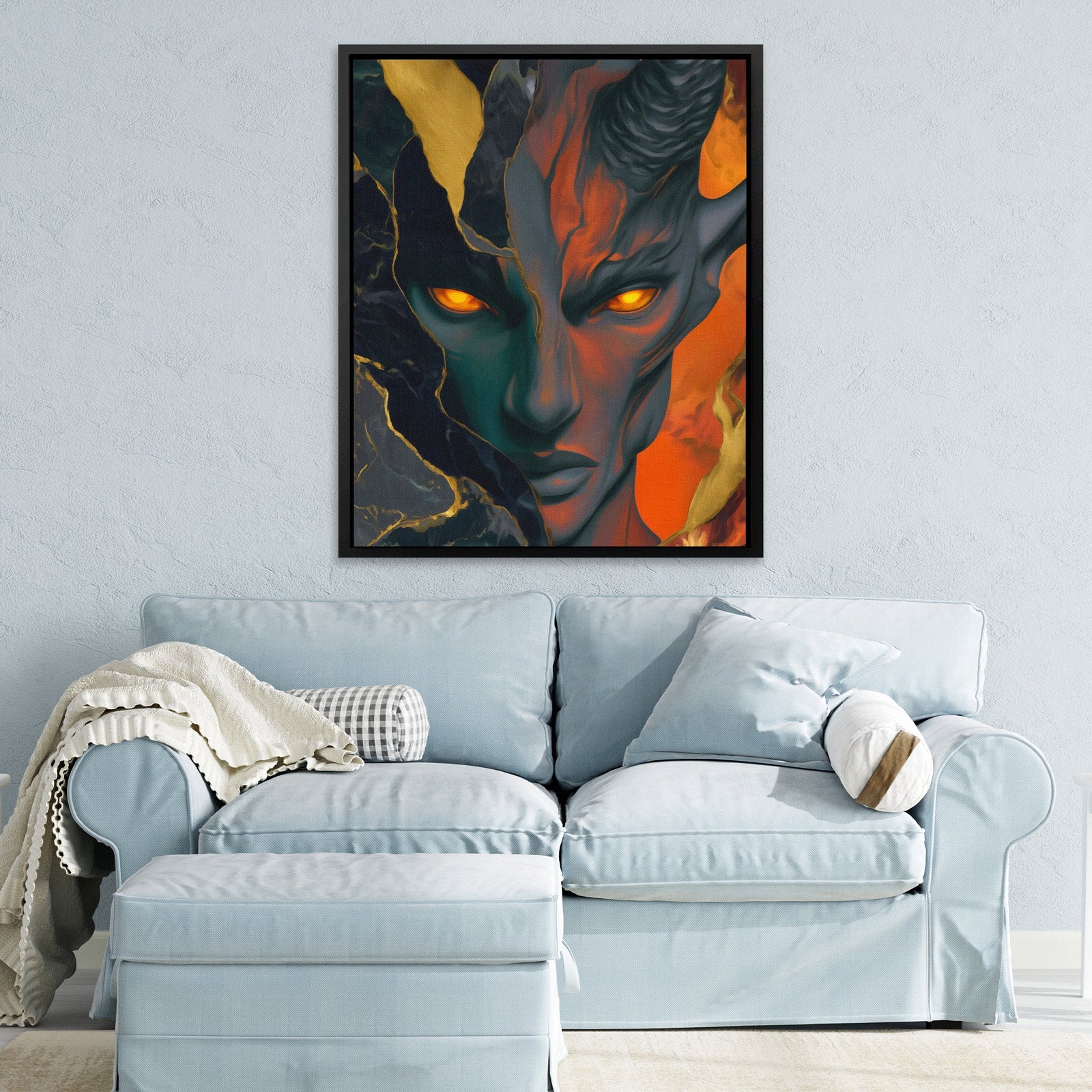 Demons Ember Stare - Luxury Wall Art