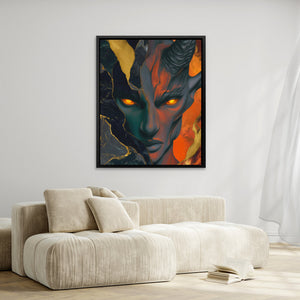 Demons Ember Stare - Luxury Wall Art
