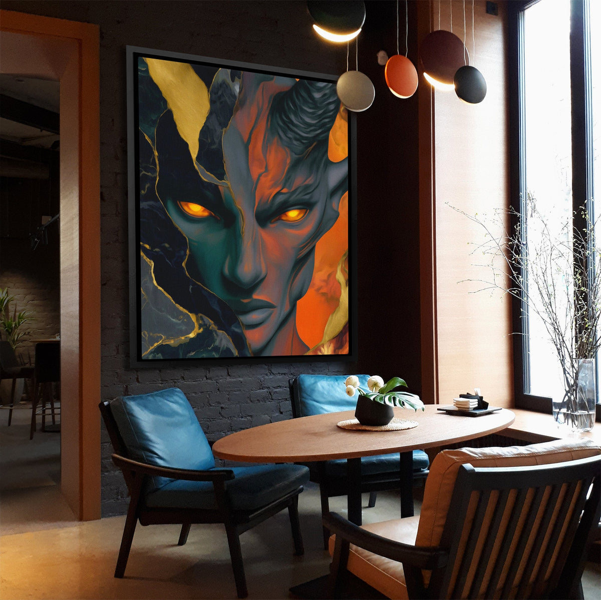 Demons Ember Stare - Luxury Wall Art