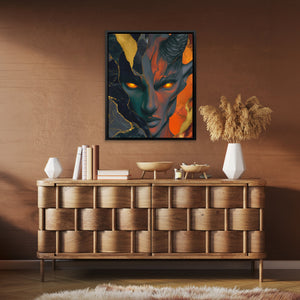 Demons Ember Stare - Luxury Wall Art