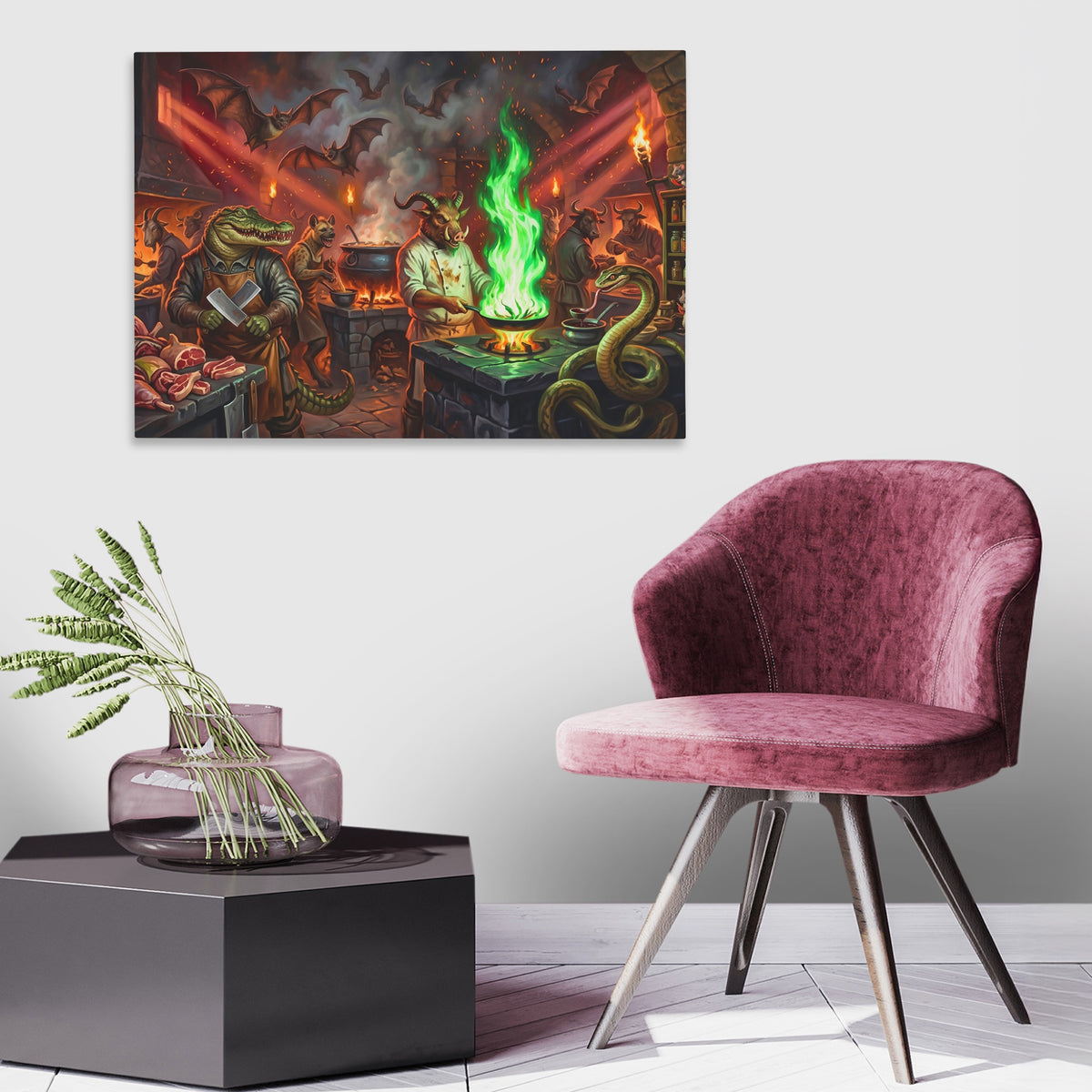 Demons Hellfire Chef — Demons Hellfire Chef New   Land Purple Chair 133