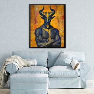 Demon's Sacred Meditation - Luxury Wall Art