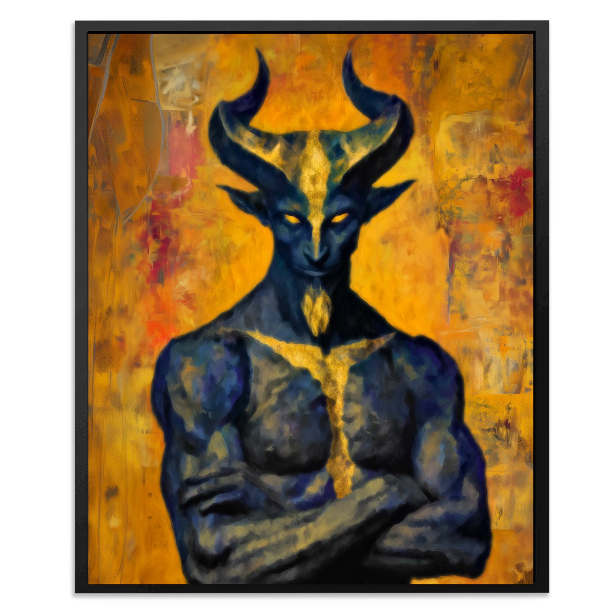 Demon's Sacred Meditation - Luxury Wall Art
