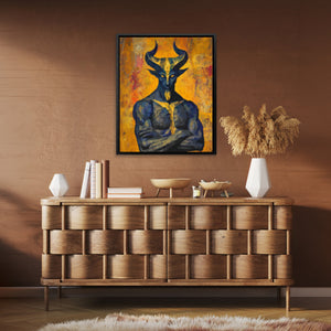 Demon's Sacred Meditation - Luxury Wall Art