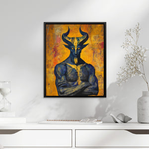 Demon's Sacred Meditation - Luxury Wall Art