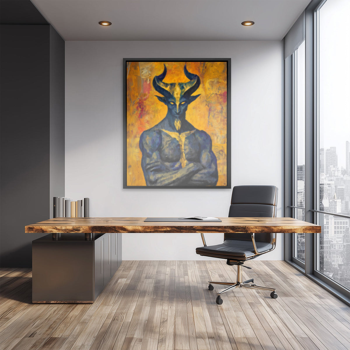 Demon's Sacred Meditation - Luxury Wall Art