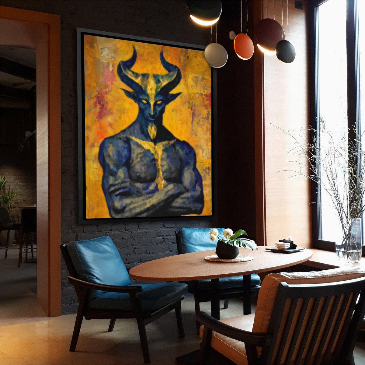 Demon's Sacred Meditation - Luxury Wall Art