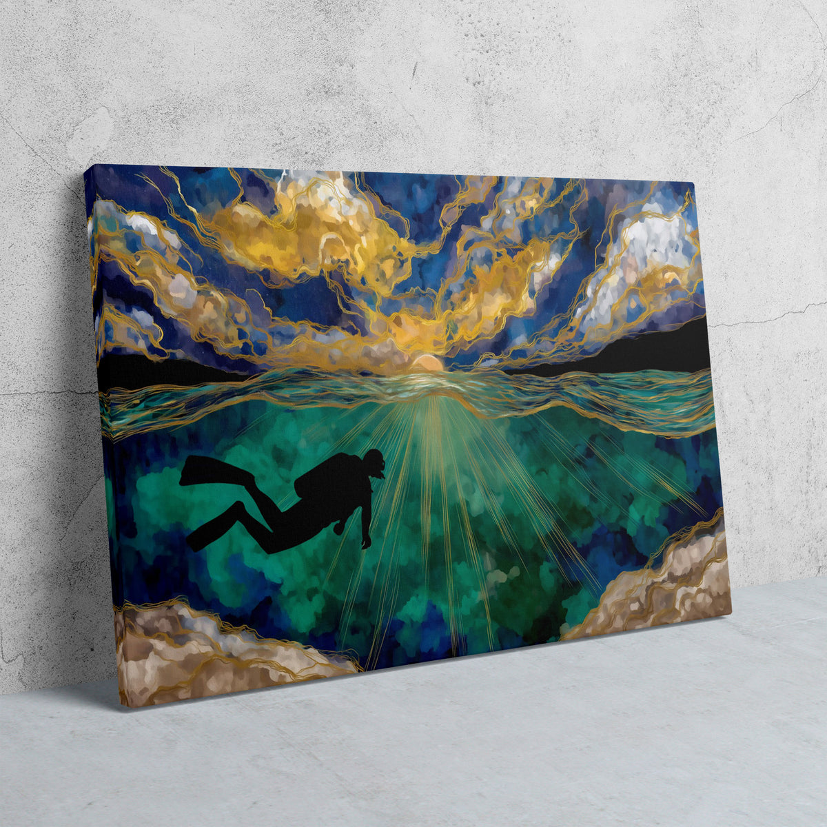 Depths of Gold - Luxury Wall Art