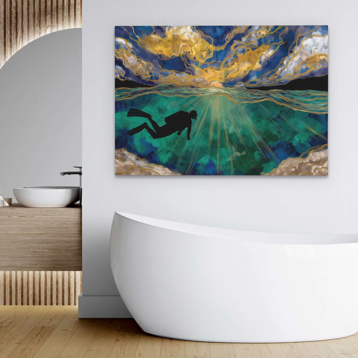 Depths of Gold - Luxury Wall Art