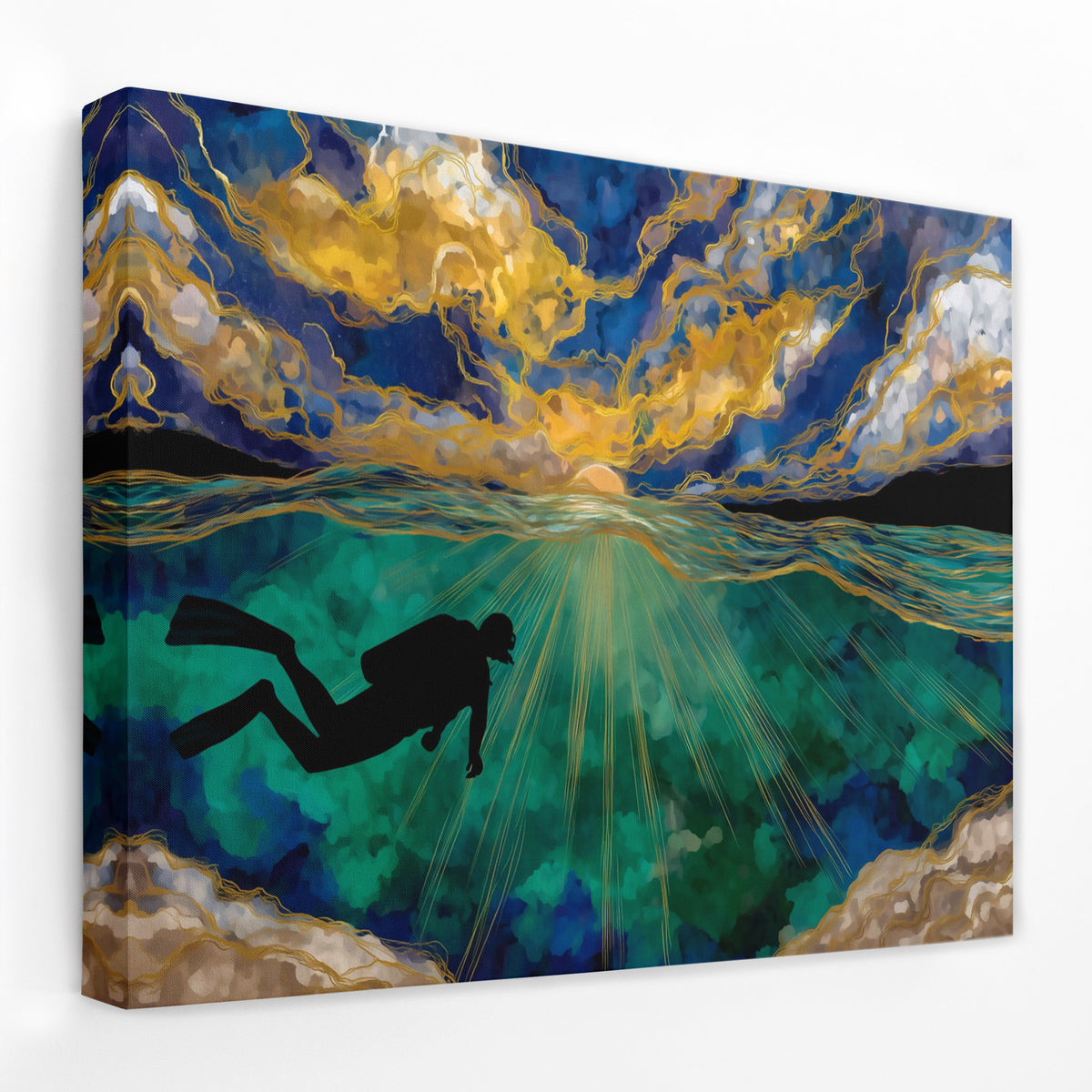 Depths of Gold - Luxury Wall Art
