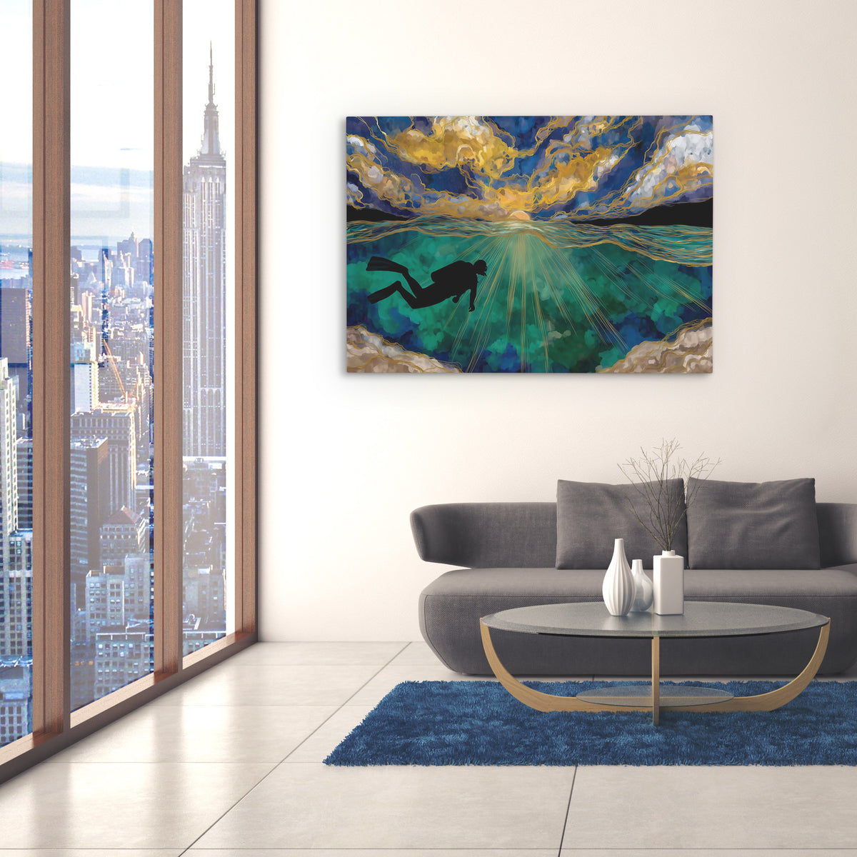 Depths of Gold - Luxury Wall Art