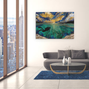 Depths of Gold - Luxury Wall Art