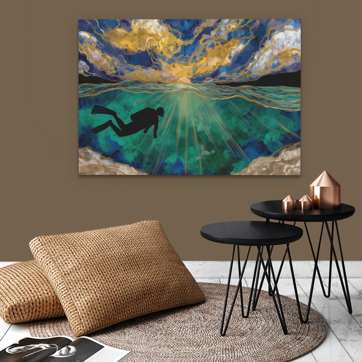 Depths of Gold - Luxury Wall Art