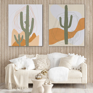 Desert Cactus Duo - Luxury Wall Art