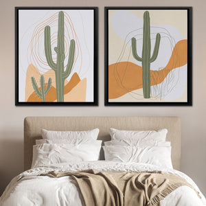 Desert Cactus Duo - Luxury Wall Art