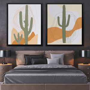 Desert Cactus Duo - Luxury Wall Art