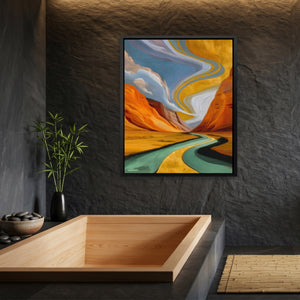 Desert Canyon Convergence — Desert Canyon Convergence Bamboo Bathroom Port 18