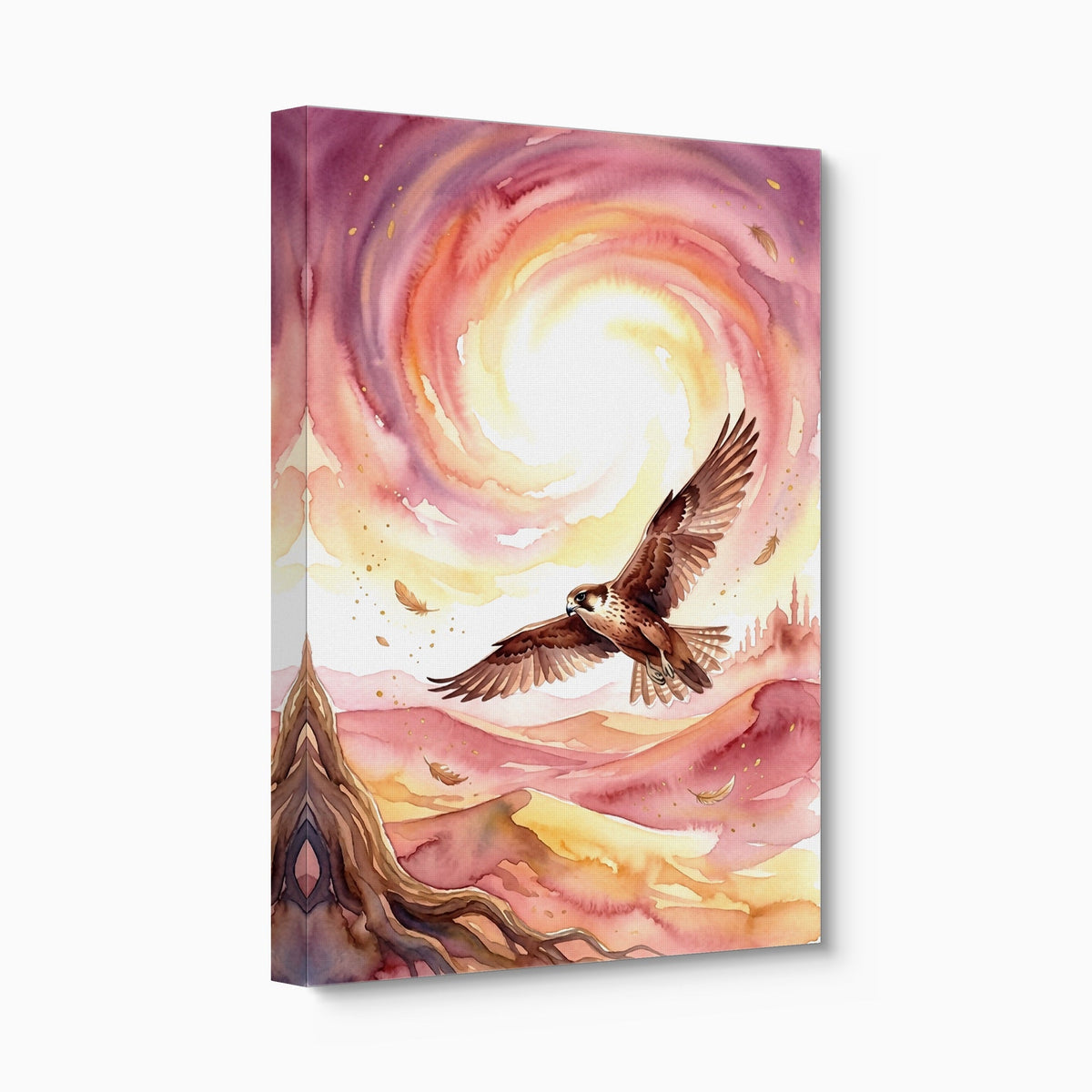 Desert Falcon Ascends - Luxury Wall Art