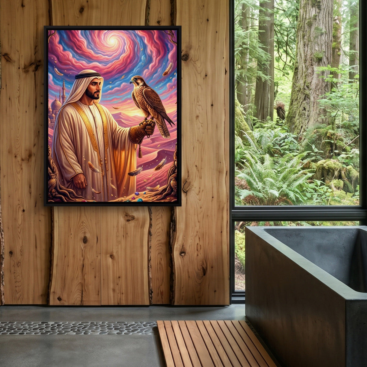 Desert Falconry - Luxury Wall Art