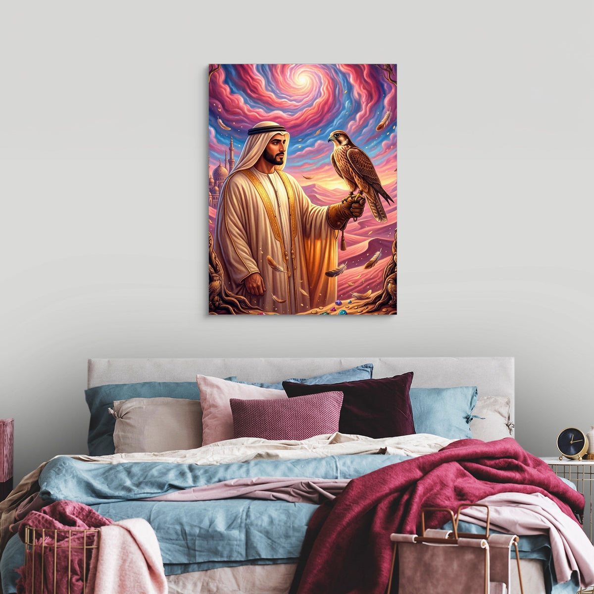 Desert Falconry - Luxury Wall Art