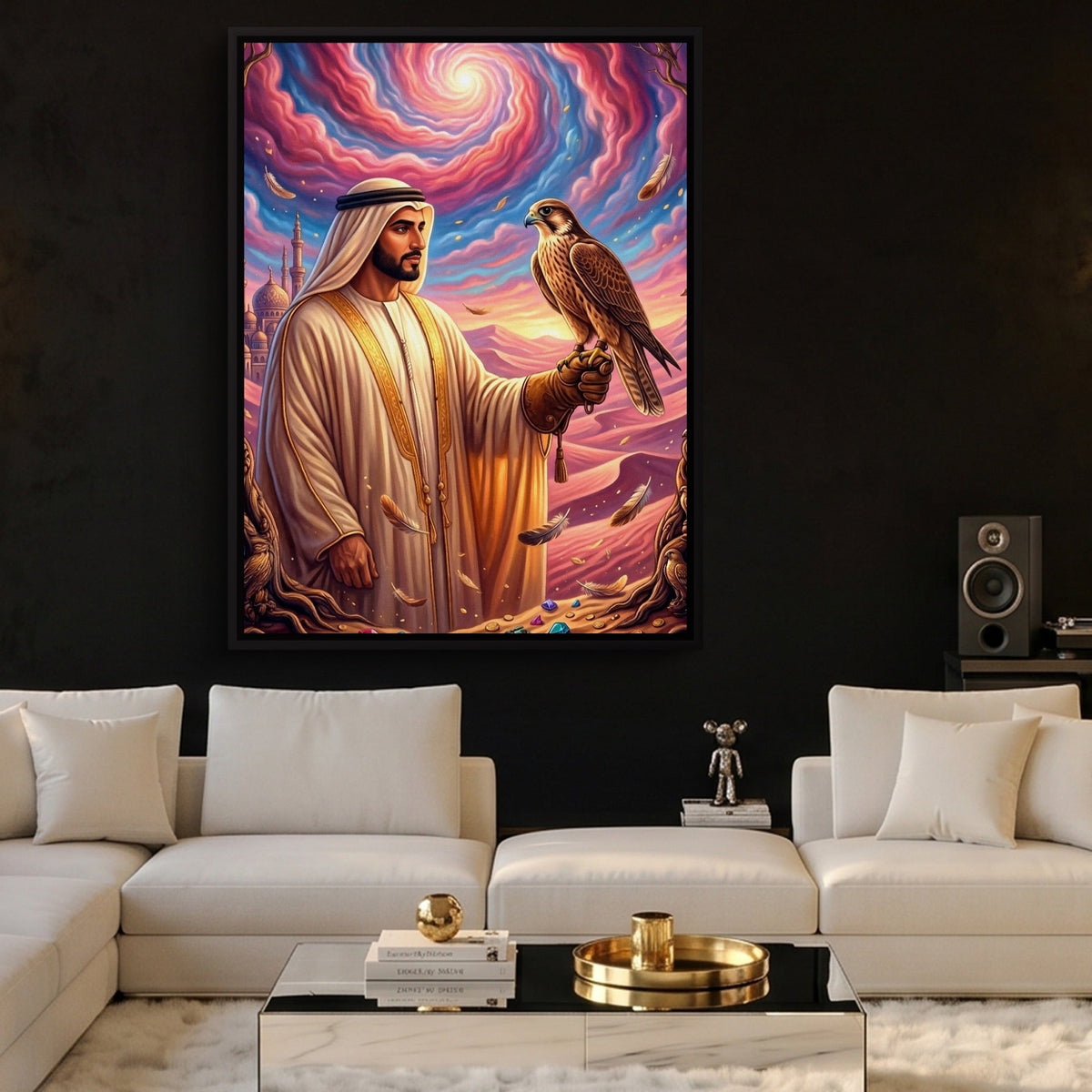 Desert Falconry - Luxury Wall Art