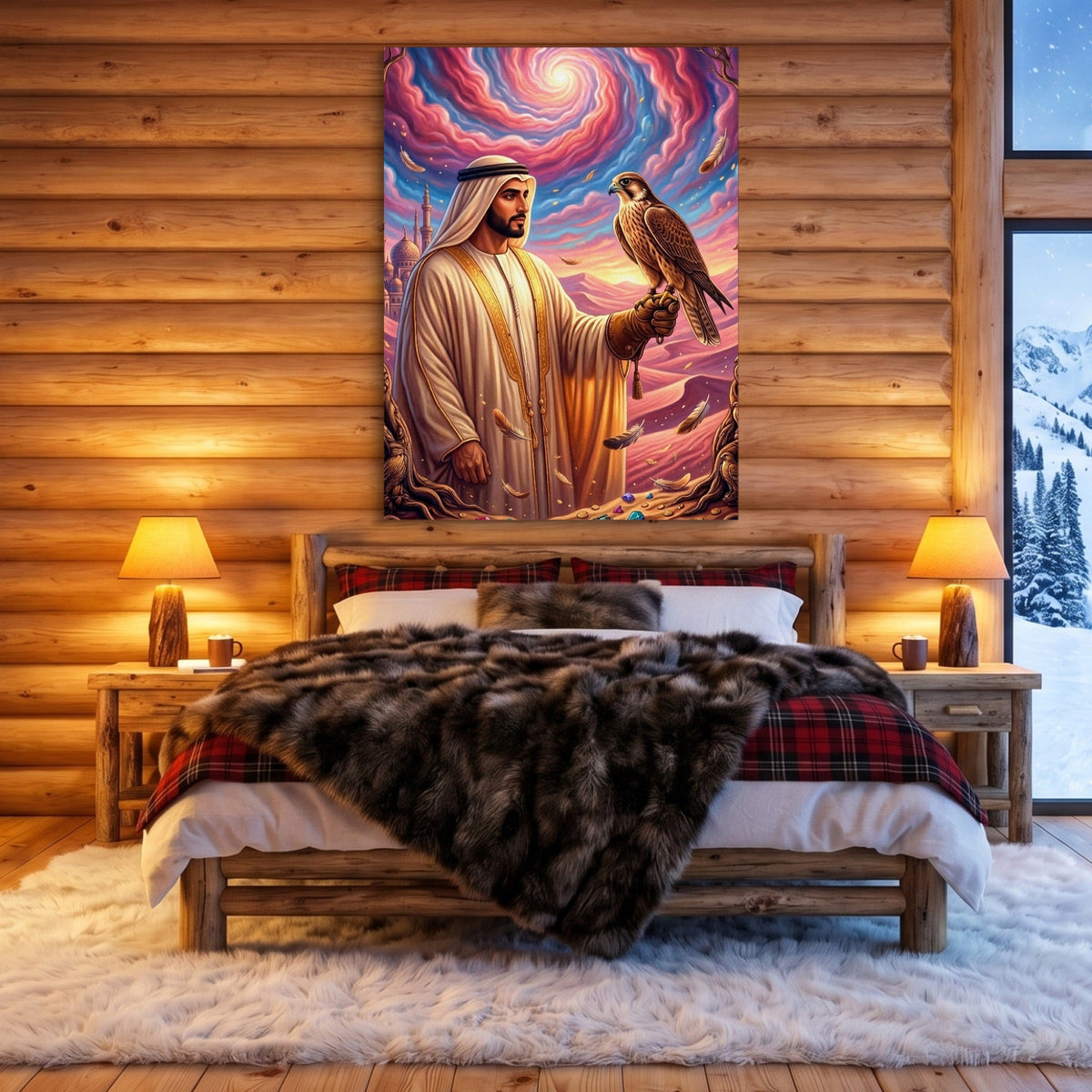 Desert Falconry - Luxury Wall Art
