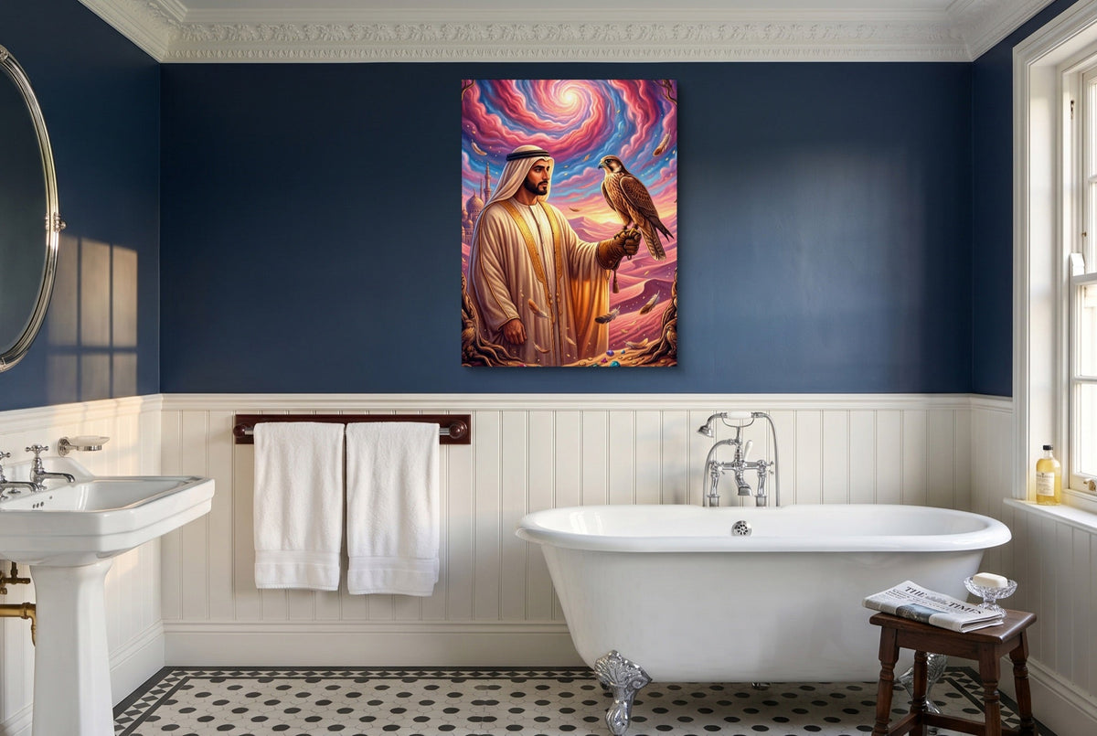 Desert Falconry - Luxury Wall Art