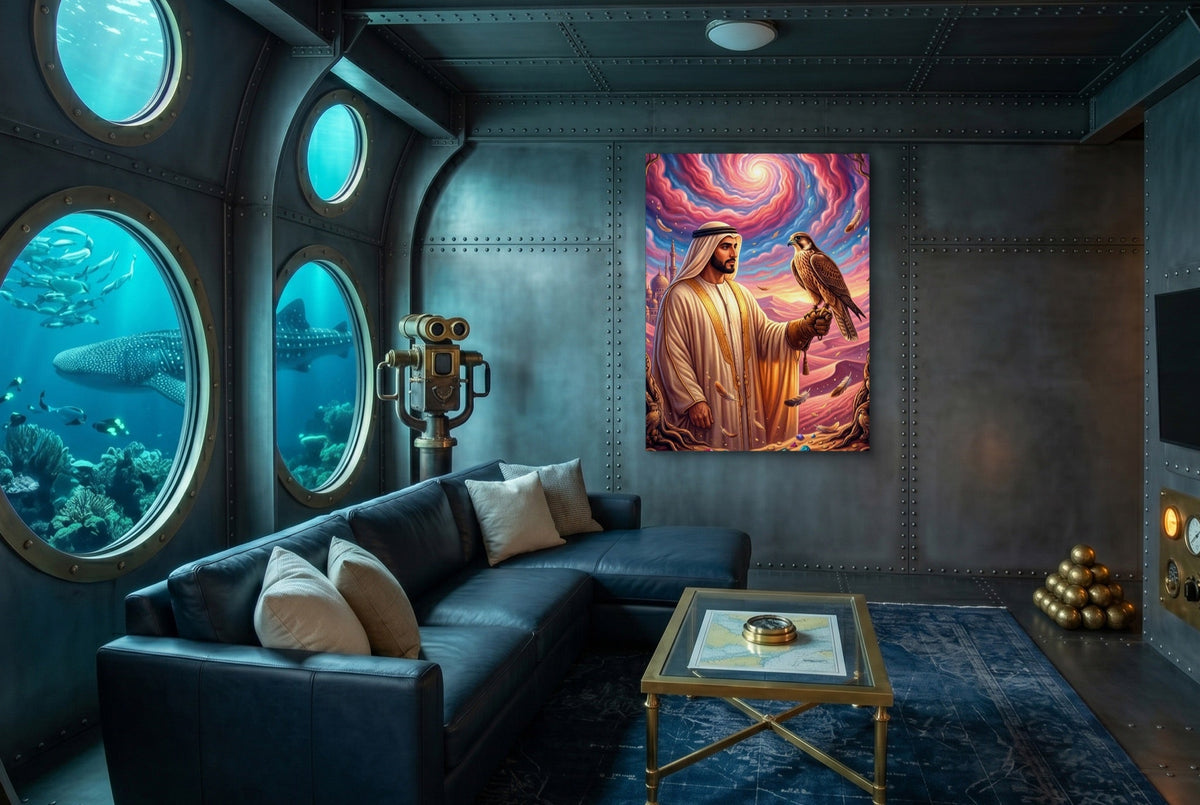 Desert Falconry - Luxury Wall Art