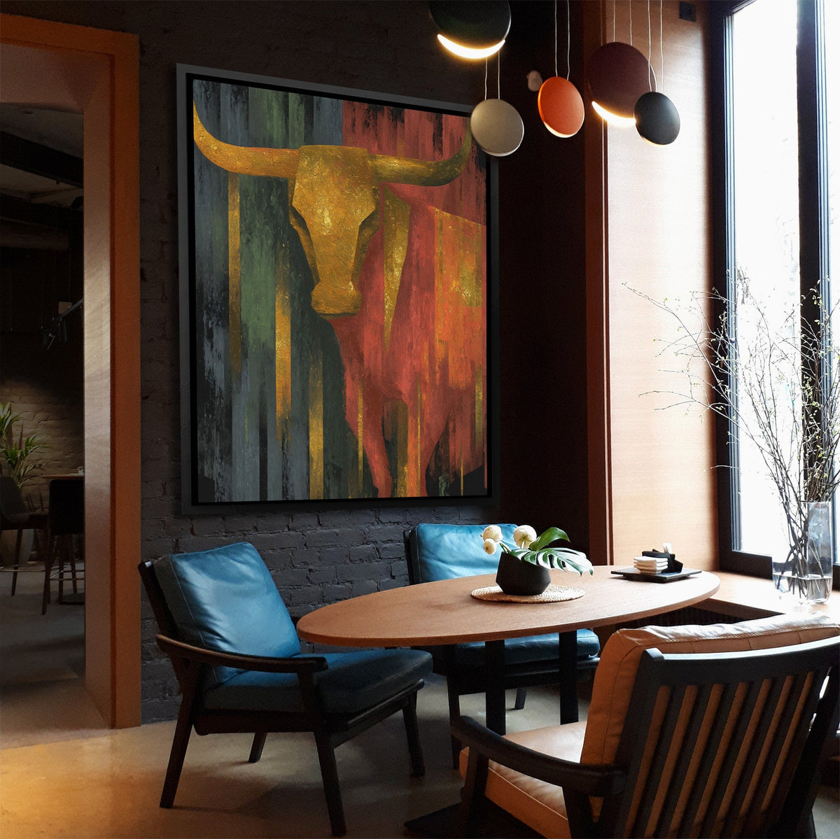 Desert Ghost Longhorn - Luxury Wall Art